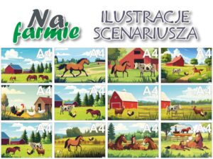 Na farmie - ilustracje